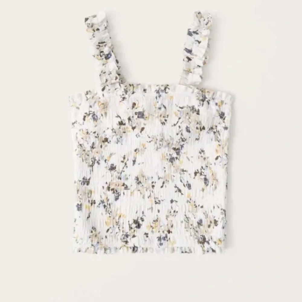 Abercrombie Smocked Wide Strap Cami - Size XL